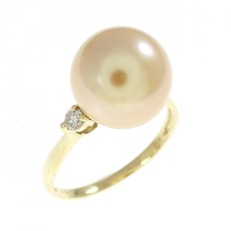 Nhẫn ngọc trai trắng K18YG 9.8mm - Hàng hiệu Authentic 850145