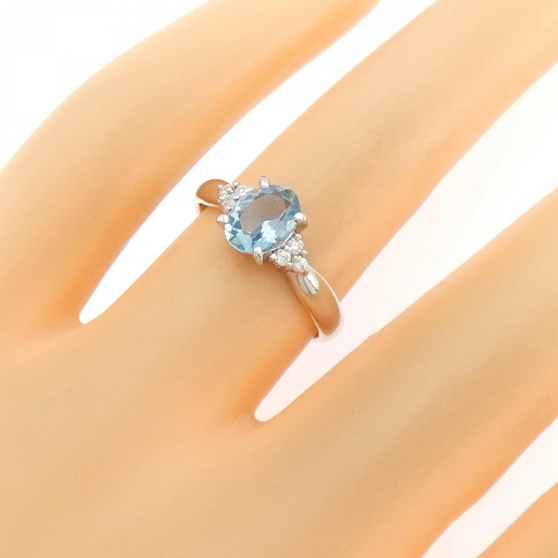 Nhẫn Aquamarine PT900 0.62CT - Hàng hiệu Chính hãng 852595
