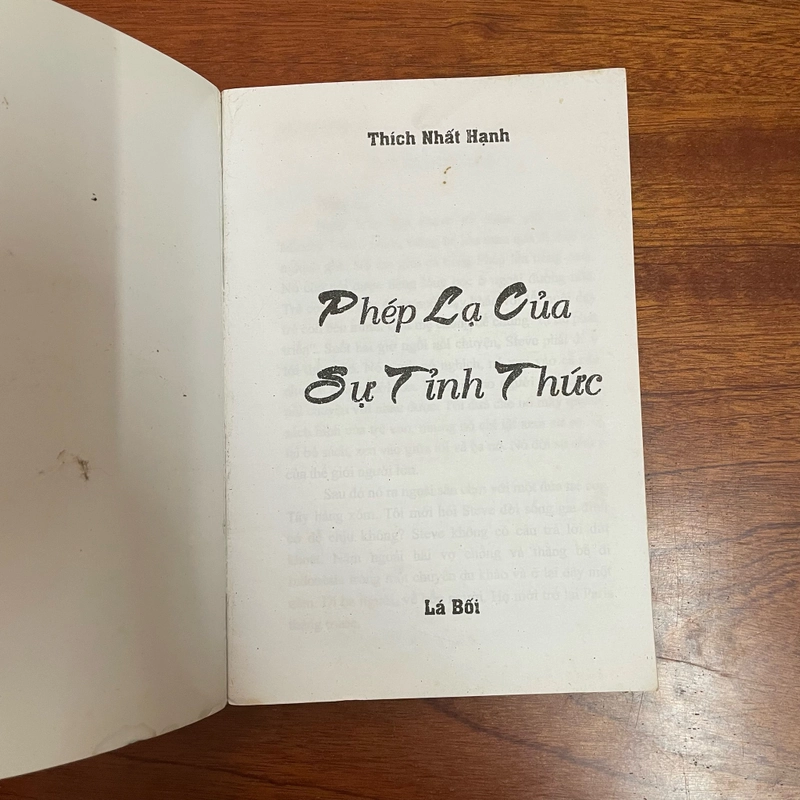 II Tựa sách: Phép Lạ Của Sự Tỉnh Thức - Thích Nhất Hạnh 446220