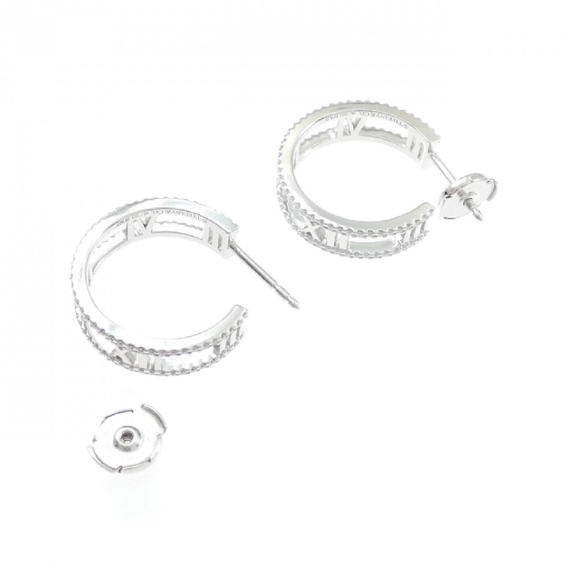 Bông tai Tiffany Atlas Hoop - Hàng hiệu Authentic 842659