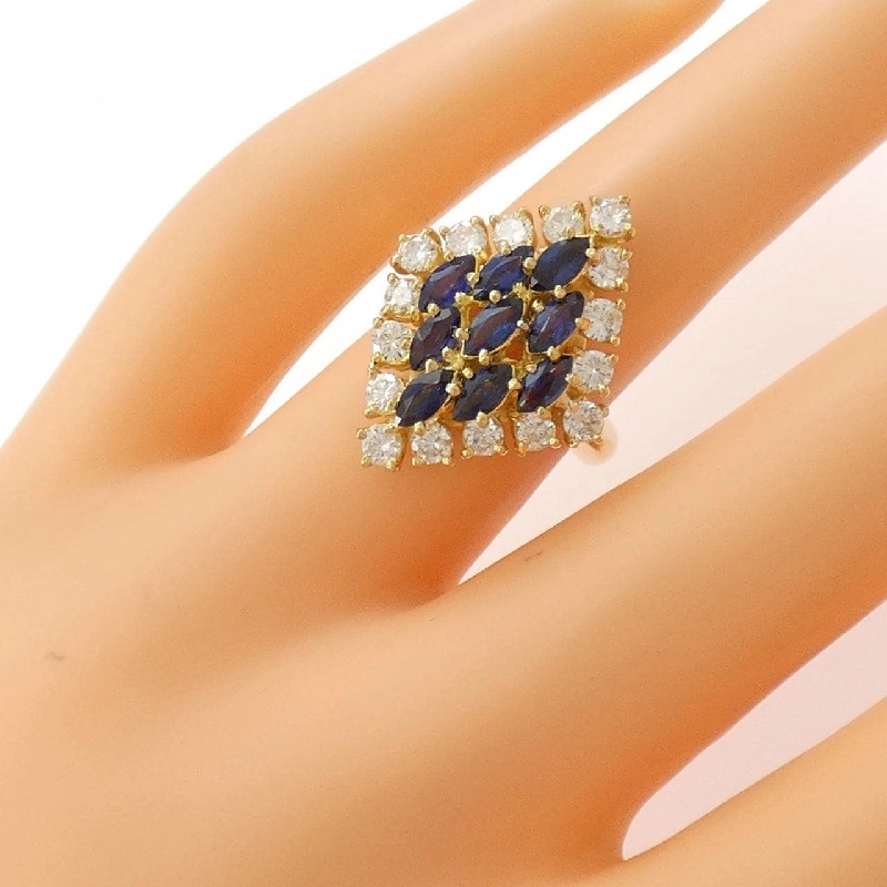 Nhẫn Sapphire K18YG 1.24CT 671316