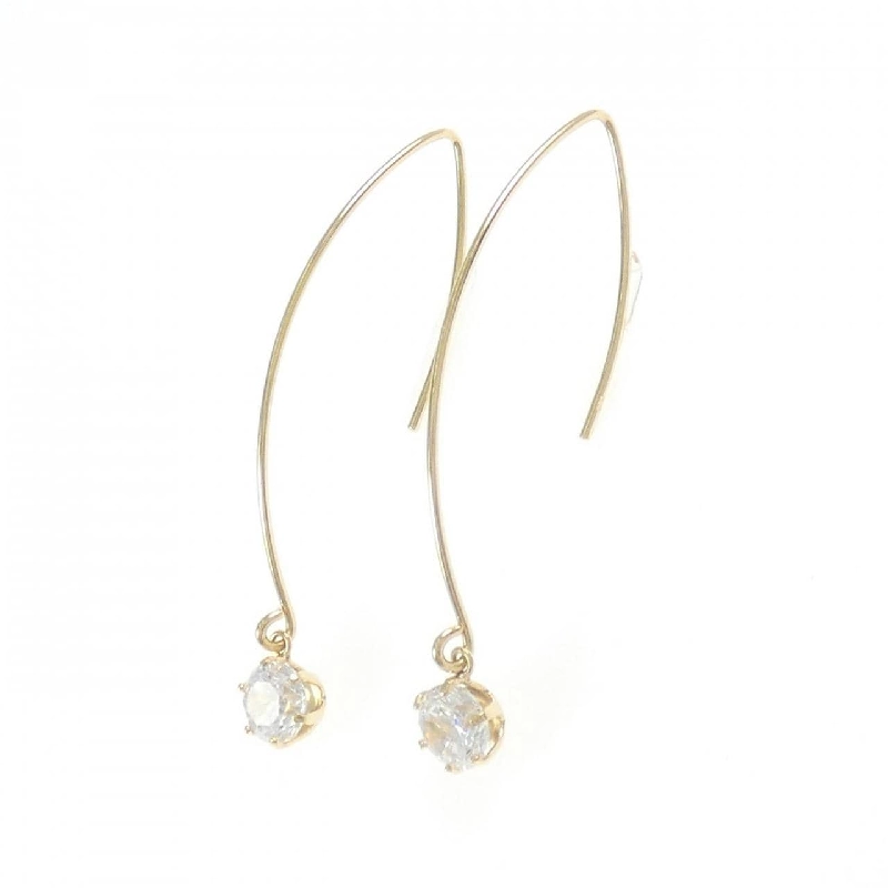 K18YG Bông tai Cubic - Hàng hiệu Chính hãng 871545