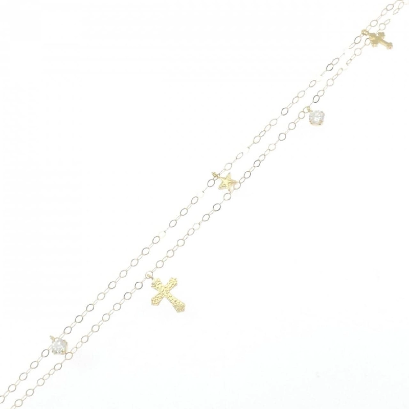 K18YG Thánh giá × Ngôi sao Vòng tay Cubic - Hàng hiệu Chính hãng 871556