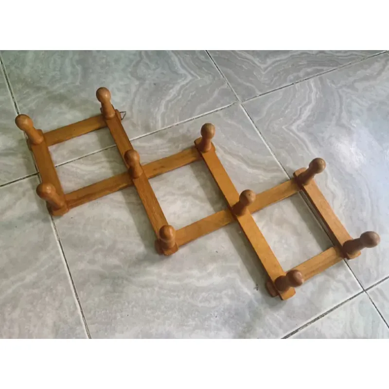 Móc áo gỗ treo tường 10 núm size nhỏ 592824