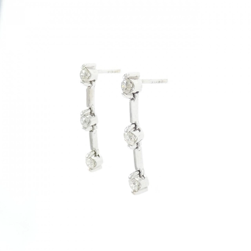 K18WG Bông tai kim cương ba viên 0.50CT - Hàng hiệu Chính hãng 866607