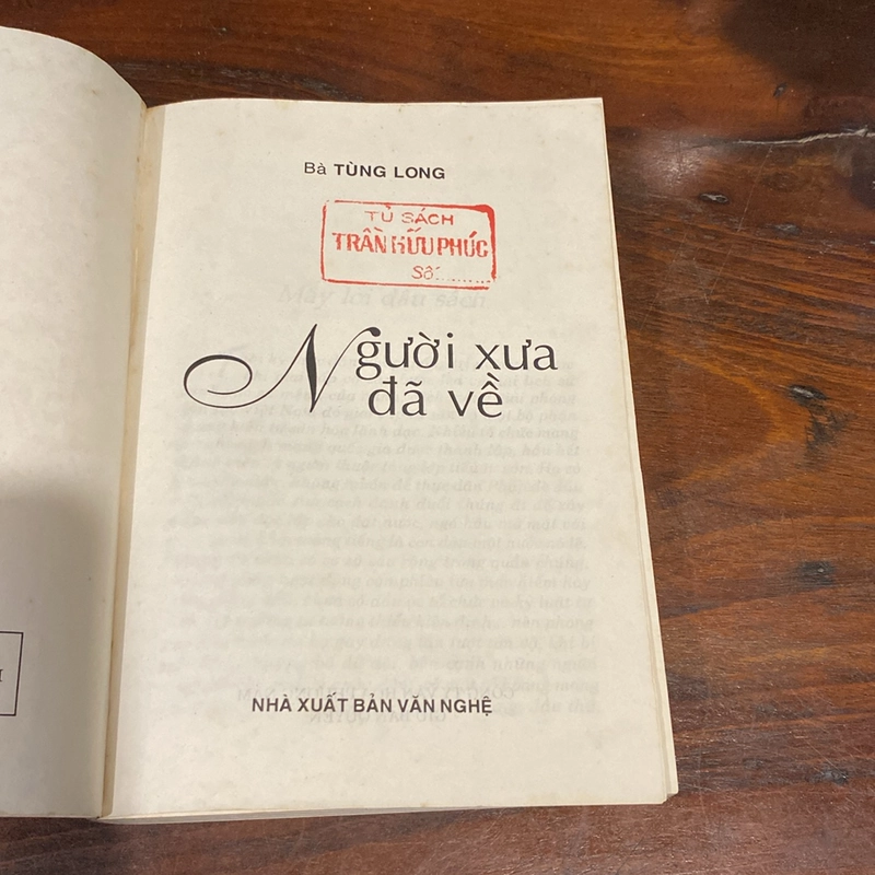 NGƯỜI XƯA ĐÃ VỀ - BÀ TÙNG LONG (XB 2005) 492214