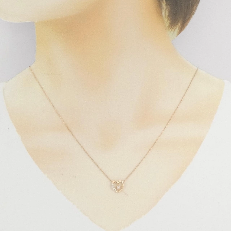 Vòng cổ kim cương hình trái tim Vandome - Hàng hiệu Authentic 843504