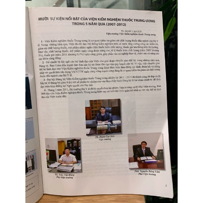 kỷ yếu các công trình nghiên cứu khoa học 2007-2011 -Viện kiểm nghiệm thuốc trung ương 727987