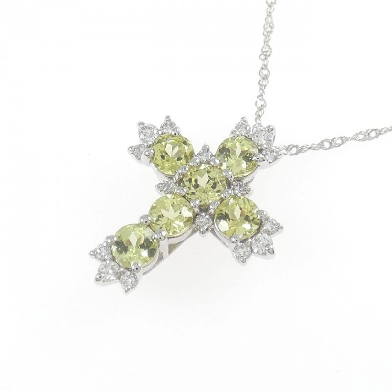 Dây chuyền xanh garnet PT950 1.20CT - Hàng hiệu chính hãng 856969