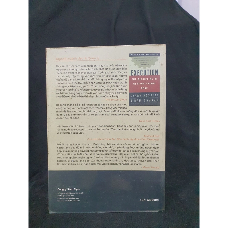 Thực thi - Nguyên tắc cơ bản để đạt mục tiêu trong kinh doanh mới 60% 2007 -HCM205 Larry Bossidy & Ram Charan SÁCH QUẢN TRỊ 914589