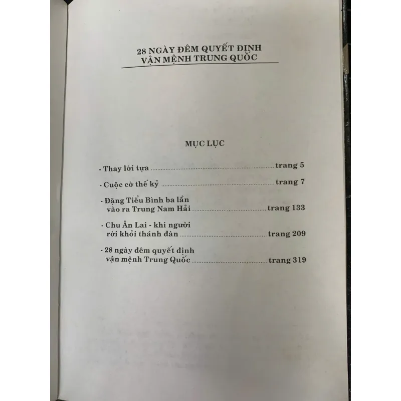 28 NGÀY ĐÊM QUYẾT ĐỊNH VẬN MỆNH TRUNG QUỐC - THÁI NGUYỄN BẠCH LIÊN dịch 1000433
