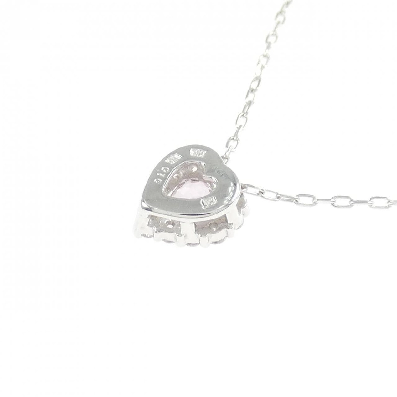 K18WG Heart Morganite Necklace - Hàng hiệu Authentic 857832