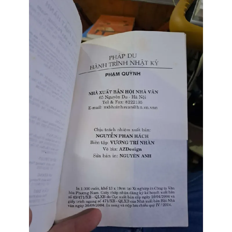 Pháp du hành trình nhật ký - Phạm Quỳnh VĂN HỌC HCM1008 577403