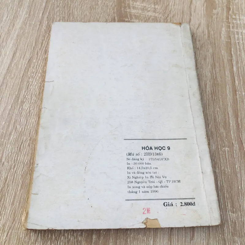 HOÁ HỌC 9 - 1996 971923