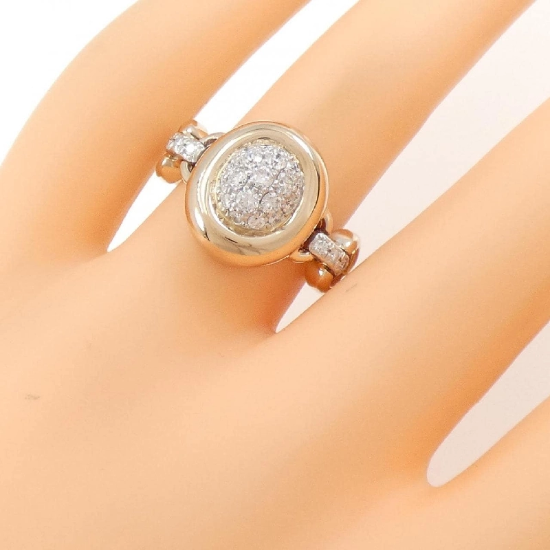 Nhẫn kim cương K18PG/PT 0.45CT 673329