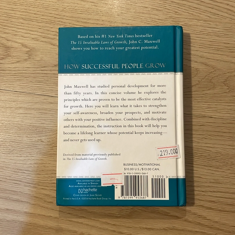 How successful people grow - John C.Maxwell - Sách ngoại văn tiếng Anh 497825
