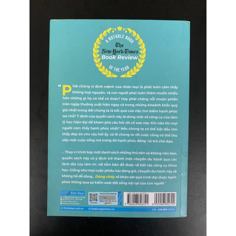 (Sách cũ) Flow: Dòng chảy - Mihaly Csikszentmihalyi - Huỳnh Hiếu Thuận dịch 931124