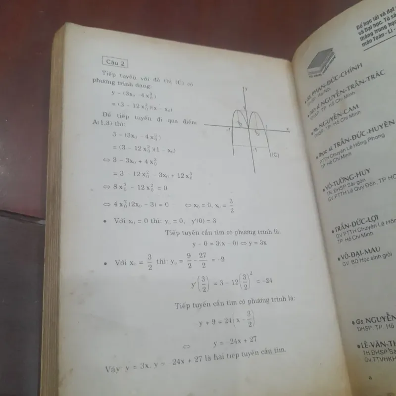 Giải toán ĐẠO HÀM & KHẢO SÁT HÀM SỐ dùng cho học sinh chuyên và luyện thi Đại học 1021931