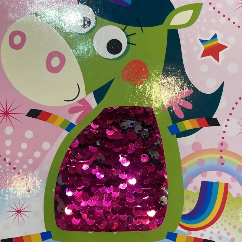 NGOẠI VĂN tiếng anh trẻ em: Do you believe in Groovicorns ? With two-way sequins 1027552