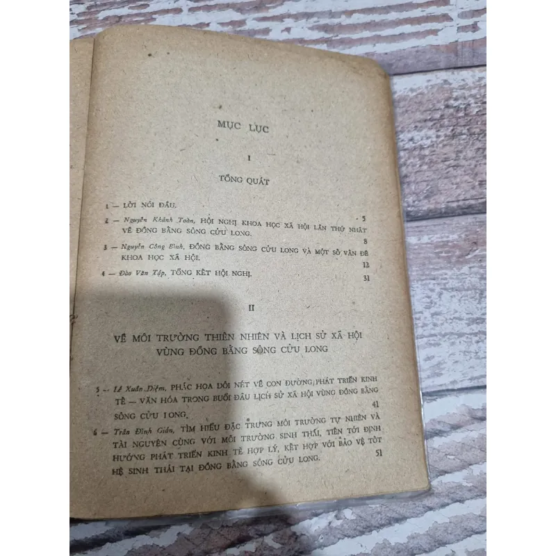 MỘT SỐ VẤN ĐỀ KHOA HỌC XÃ HỘI VỀ ĐỒNG BẰNG SÔNG CỬU LONG 714300