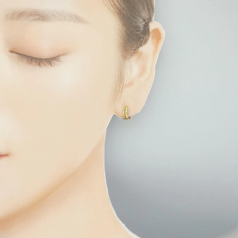 Bông tai kim cương K18YG 0.06CT - Hàng hiệu Chính hãng 872922