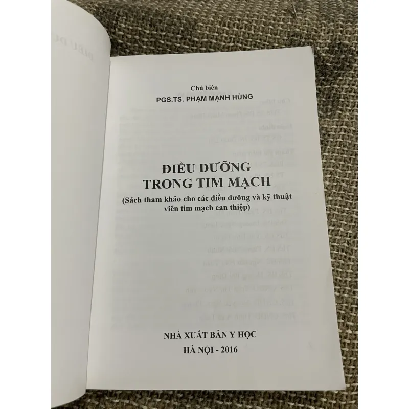 Điều dưỡng trong tim mạch - TS phạm Mạnh Hùng  1030023
