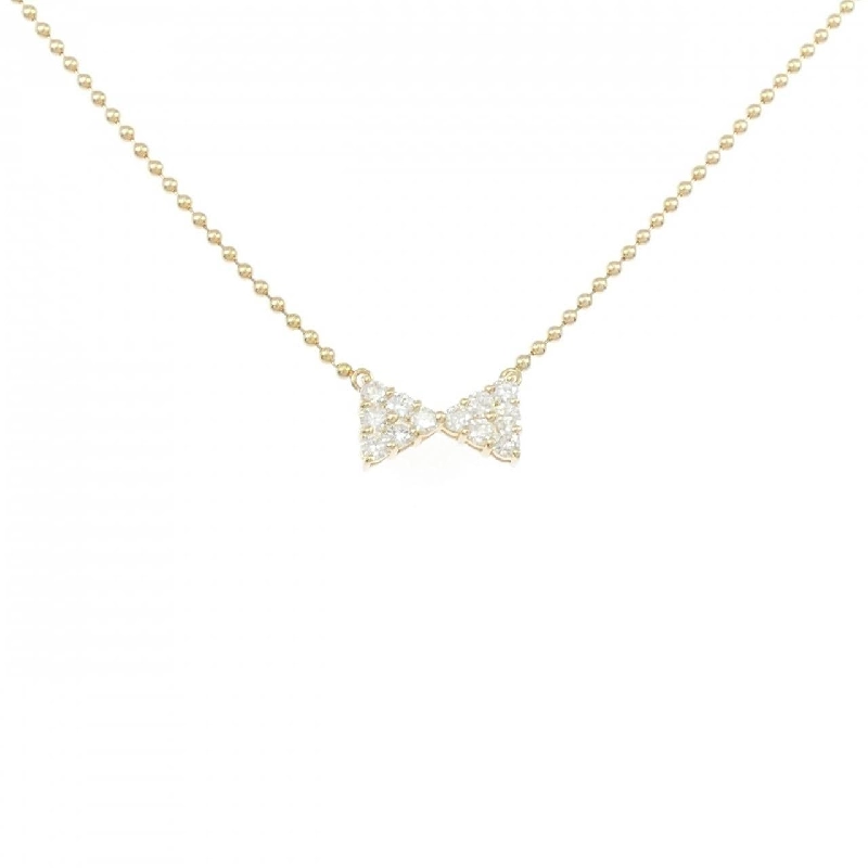 K18YG Nơ Dây Chuyền Kim Cương 0.50CT - Hàng hiệu Chính hãng 858867