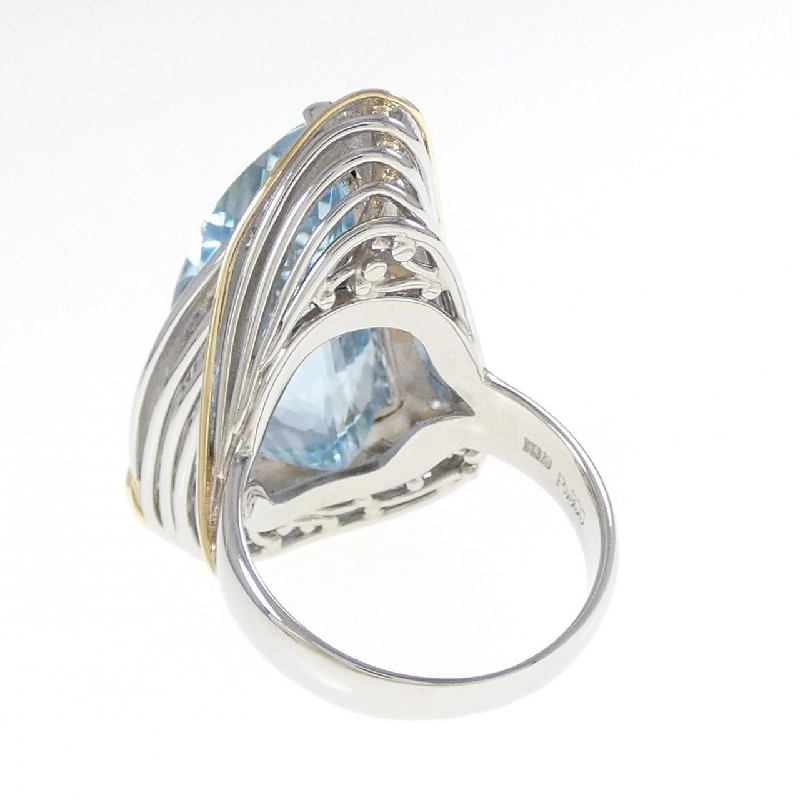 Nhẫn Aquamarine PT900/K18YG 13.45CT 669295