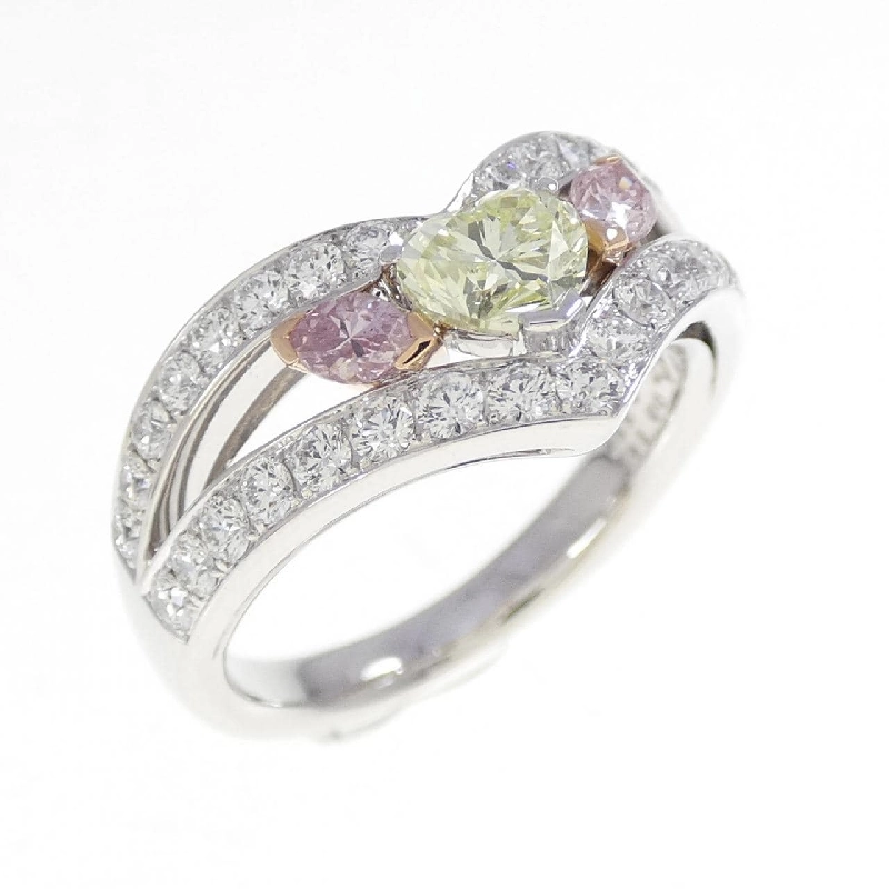 Nhẫn kim cương hình trái tim K18WG/K18PG 0.742CT - Hàng hiệu Chính hãng 851345