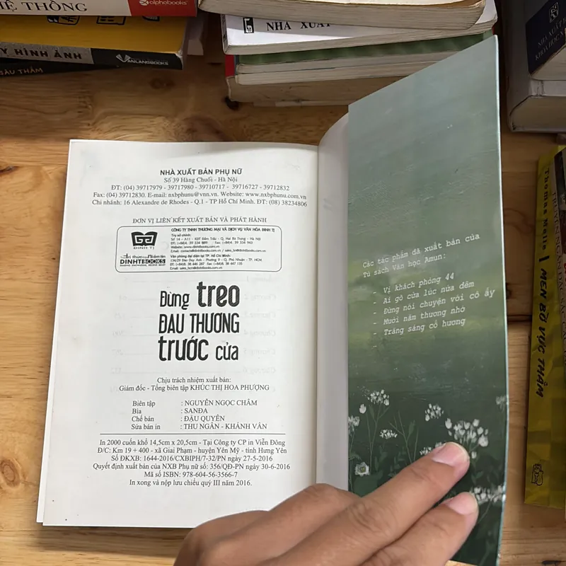 II Tiểu Thuyết: Đừng Treo Đau Thương Trước Cửa - Cao Thuỵ Phong - 2016 697205