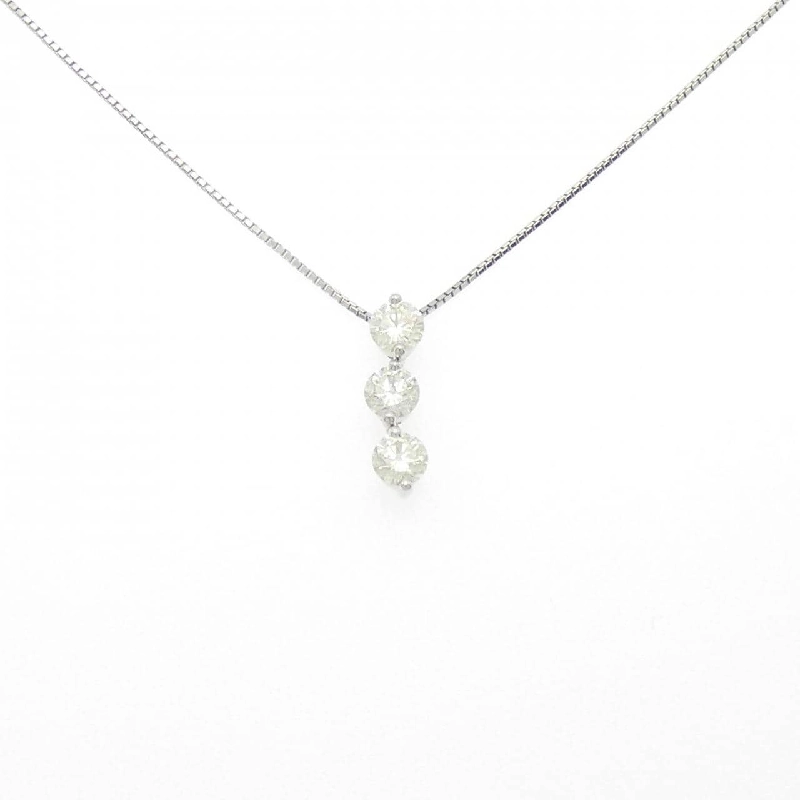 Dây chuyền kim cương ba viên PT900/PT850 2.10CT - Hàng hiệu Chính hãng 856894