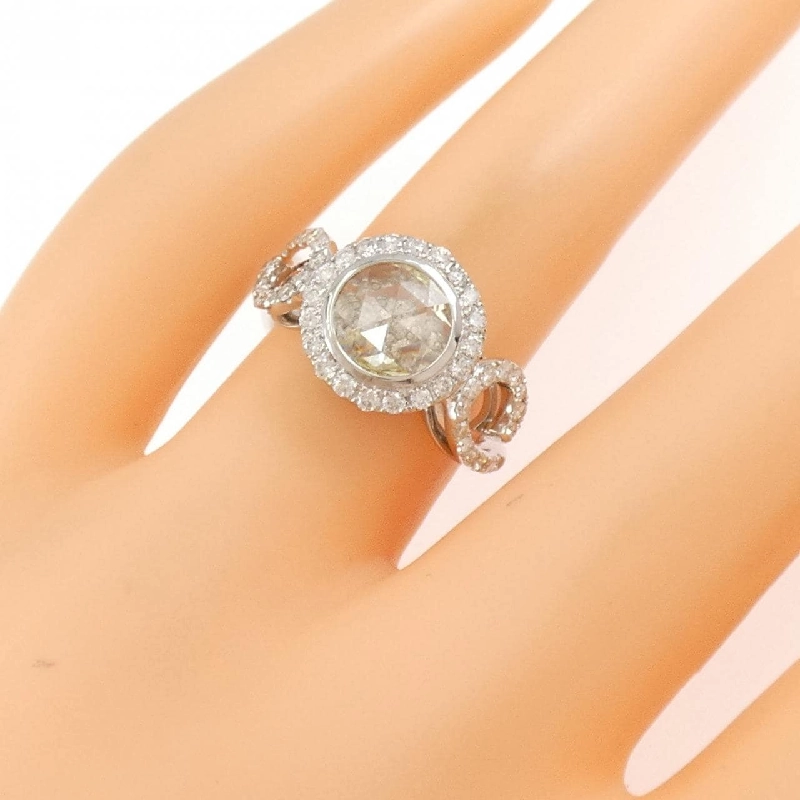 Nhẫn kim cương K18WG 0.70CT 671403