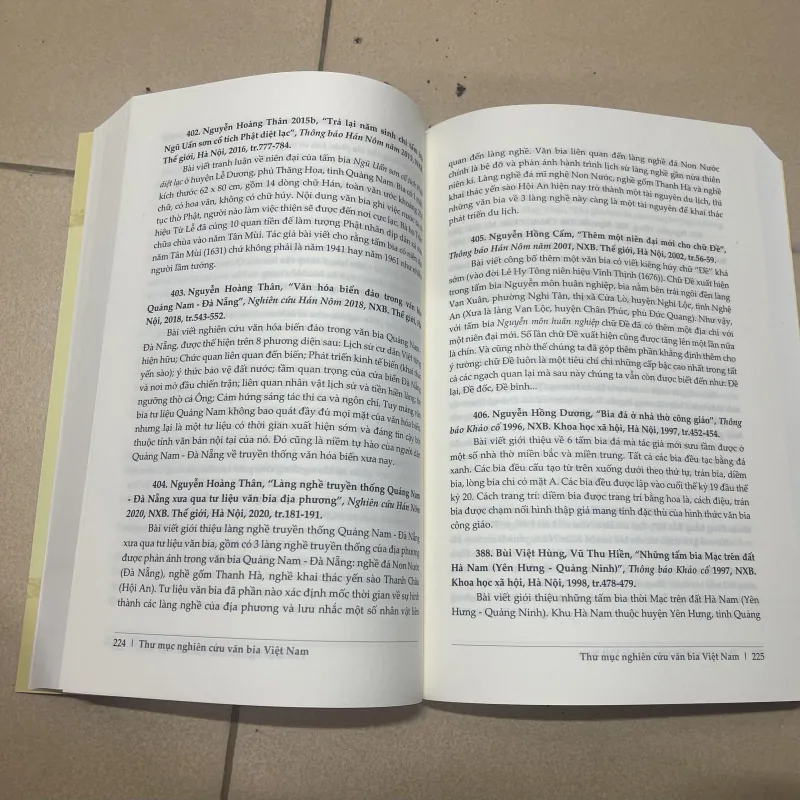 Thư mục nghiên cứu văn bia Việt Nam 977194