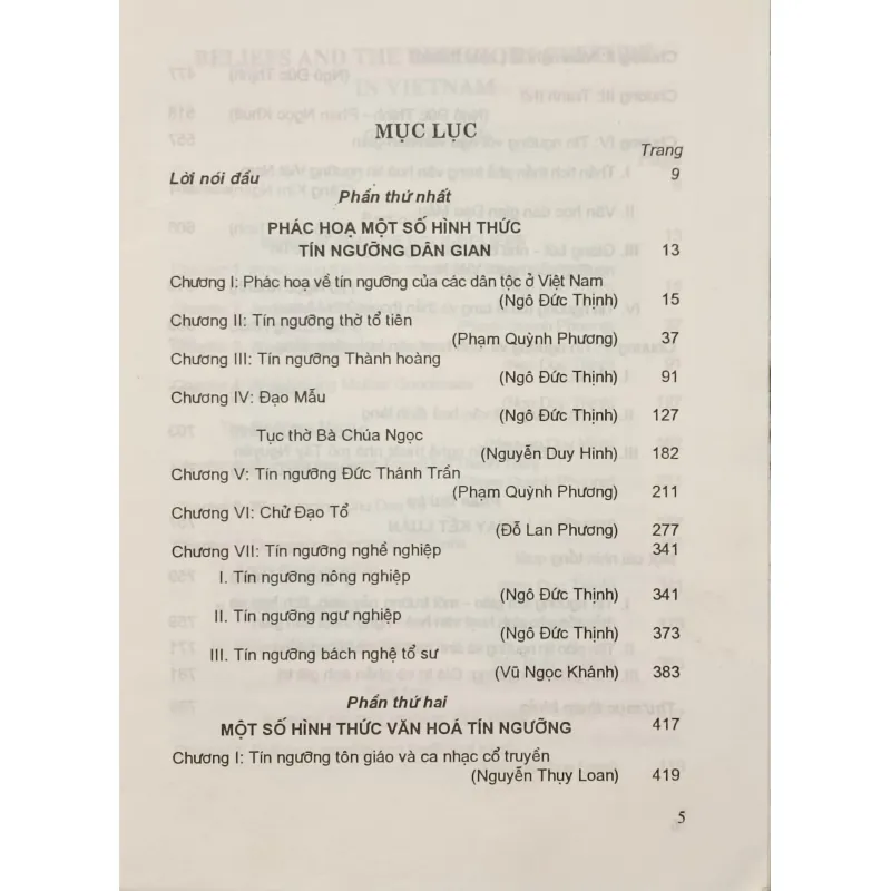 Tín ngưỡng và văn hóa tín ngưỡng ở Việt Nam (Ngô Đức Thịnh) 791097