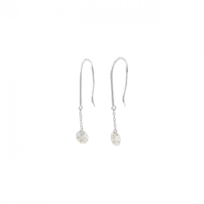 K18WG Bông tai kim cương - Hàng hiệu Chính hãng 868008