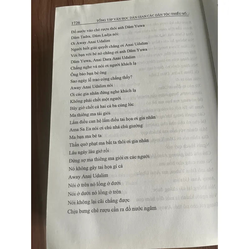 Sử thi Gia Rai , 1600 trang, khổ lớn, bìa cứng  594724