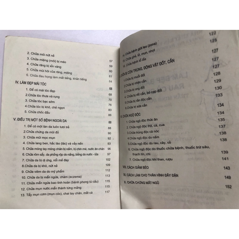 TỰ LÀM ĐẸP BẰNG RAU CỦ QUẢ  - 159 trang, nxb: 2008 320468