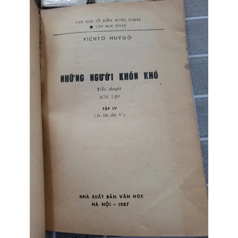 NHỮNG NGƯỜI KHỐN KHỔ - Huỳnh Lý, ,Vũ Đình Liên, Lê Trí Viễn, Đổ Đức Hiểu dịch  272688