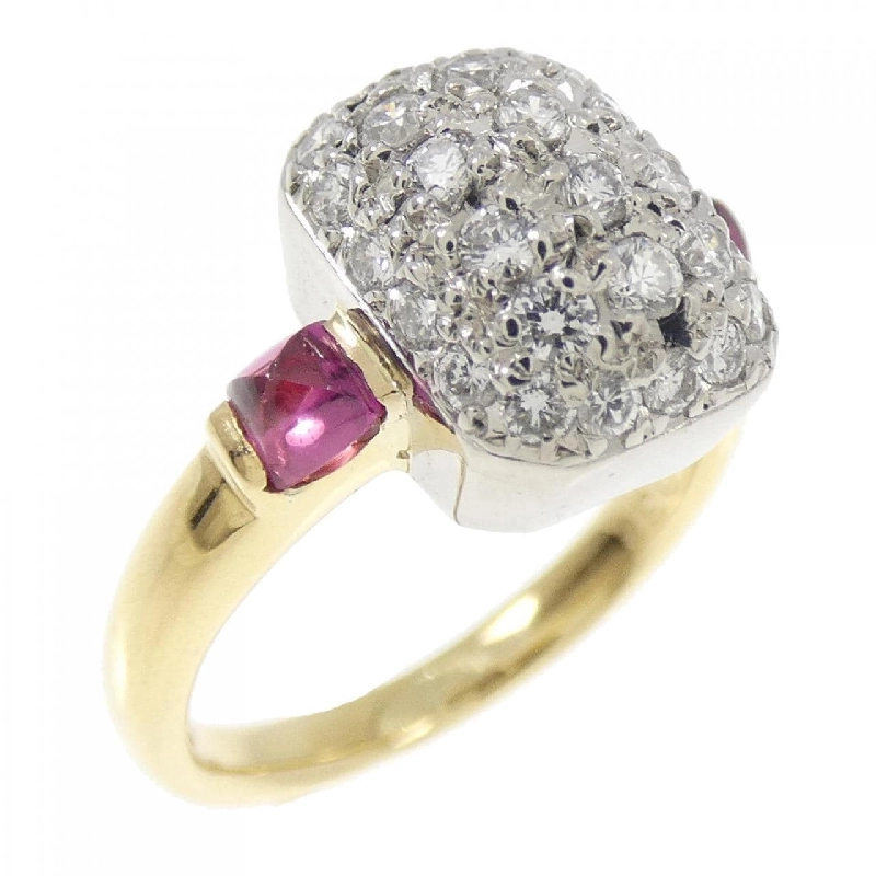 Nhẫn ruby K18YG/PT900 0.27CT 669672