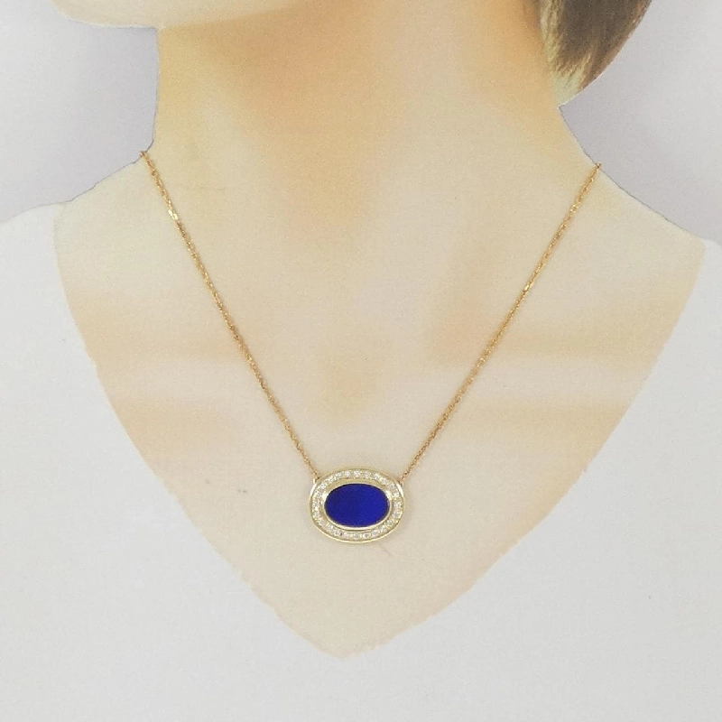 K14YG/K18YG Lapis Lazuli Dây chuyền - Hàng hiệu Chính hãng 858060