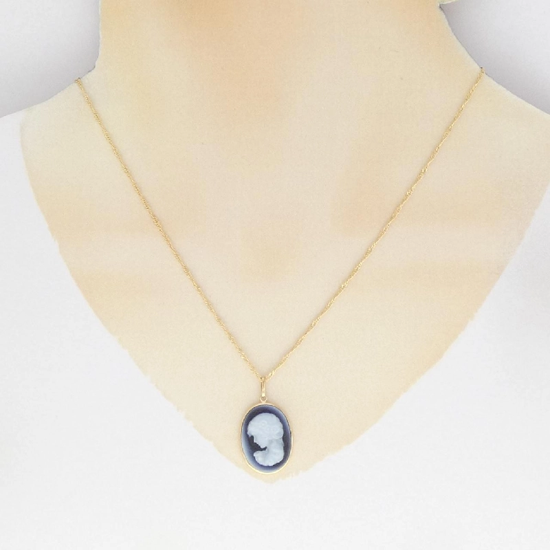 K18YG Mặt dây chuyền ngọc bích - Hàng hiệu Authentic 860207