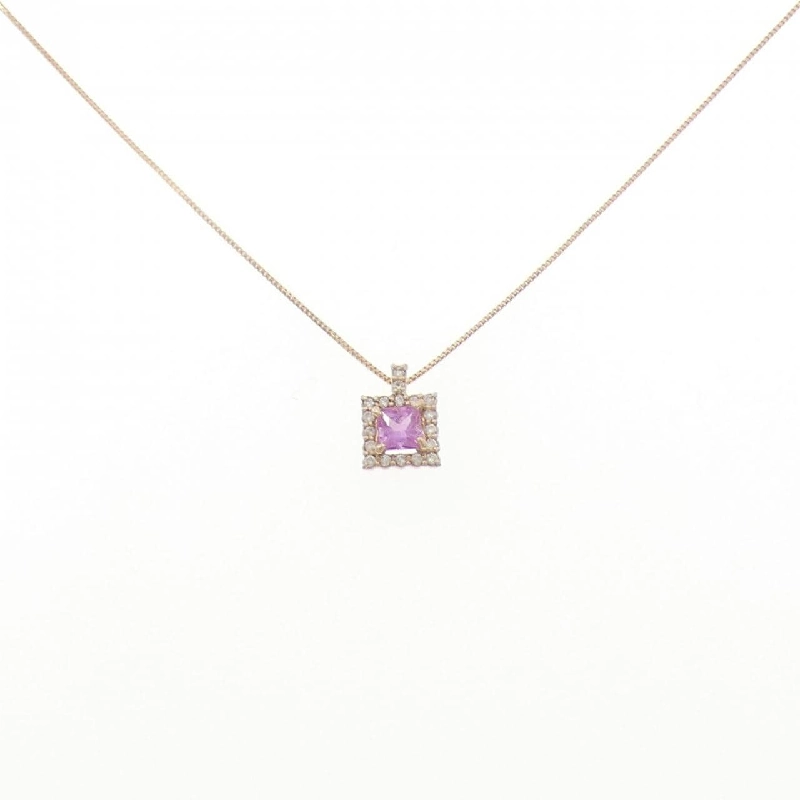 K18PG Sapphire Necklace 0.37CT - Hàng hiệu Authentic 858392
