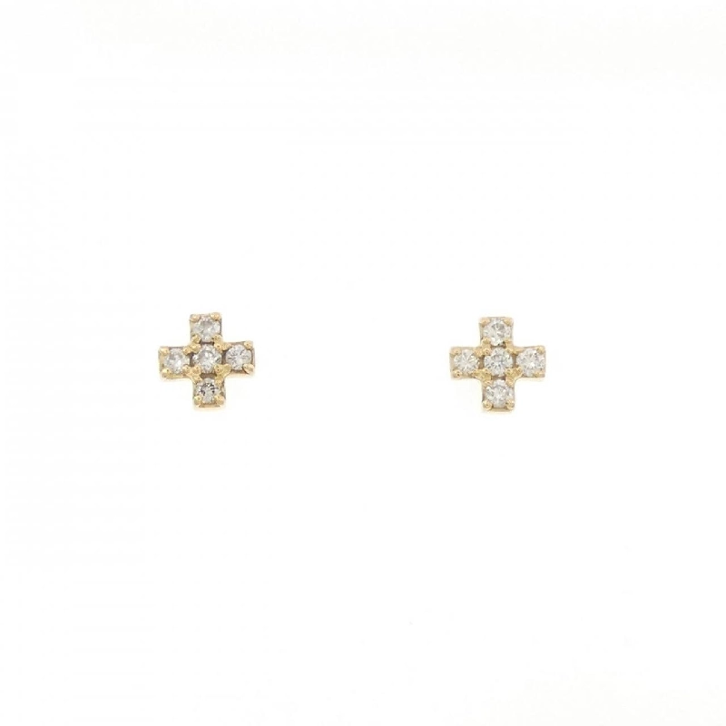 Bông tai kim cương K18YG 0.10CT - Hàng hiệu Chính hãng 870649