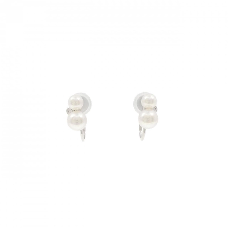 K18WG/K14WG Bông tai ngọc trai Akoya - Hàng hiệu Authentic 872858