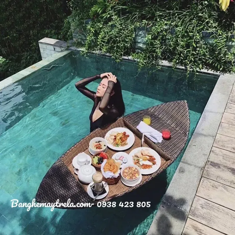 Khay nổi đồ ăn hình thuyền 572374