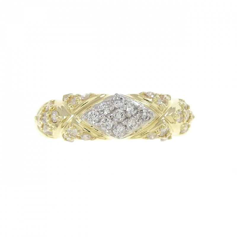 Nhẫn kim cương K18YG/PT900 0.37CT - Hàng hiệu chính hãng 853706