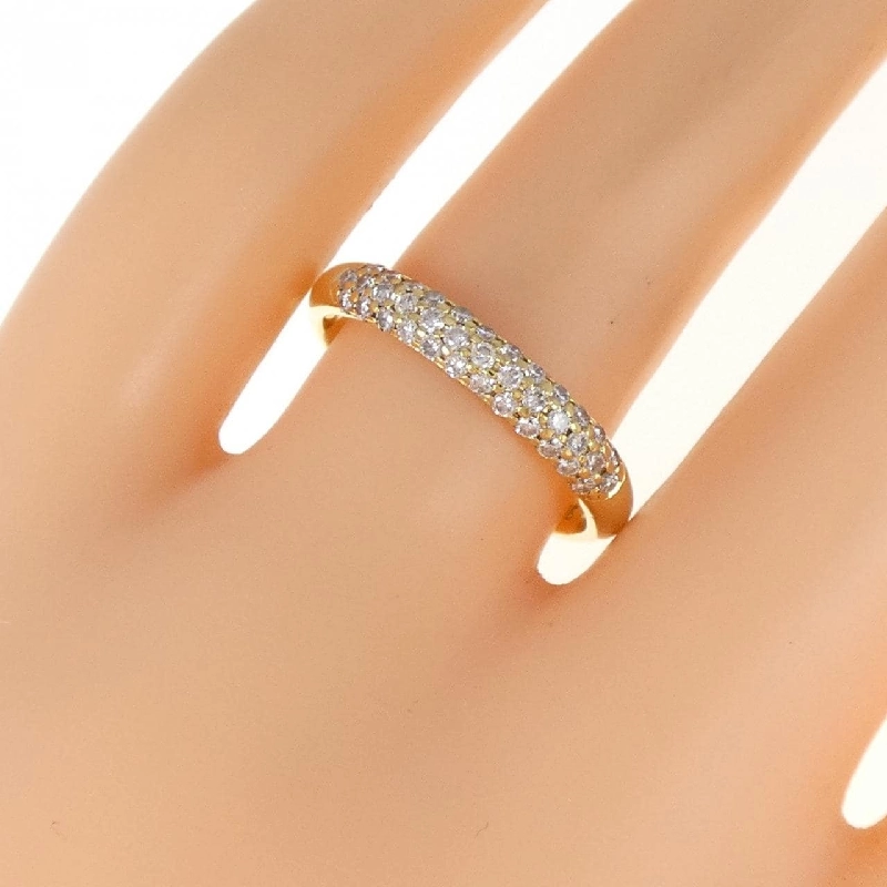 Nhẫn kim cương K18YG 0.38CT 667173