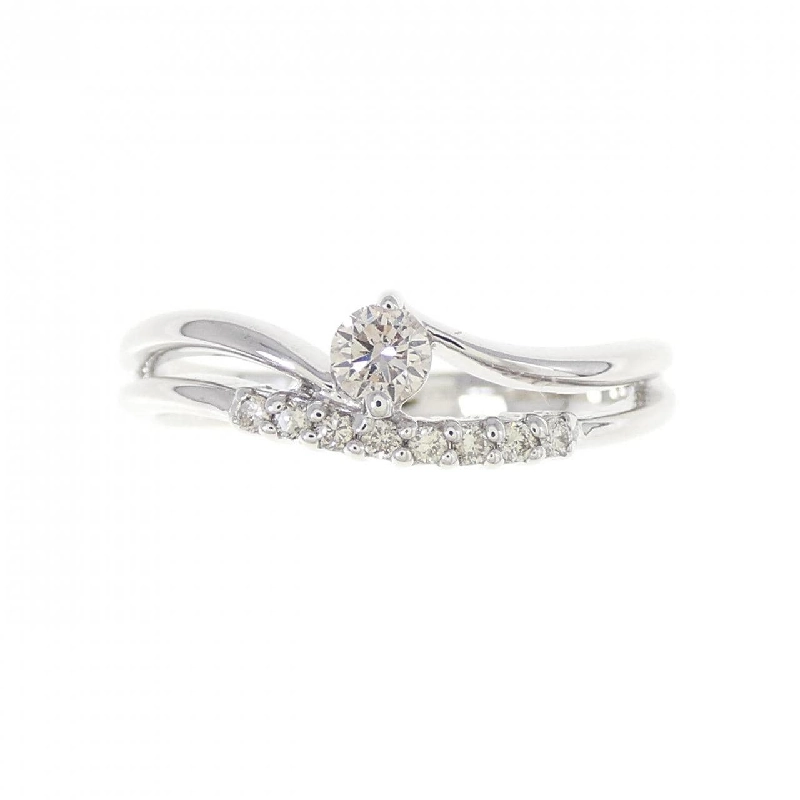 Nhẫn kim cương K10WG 0.15CT 672523