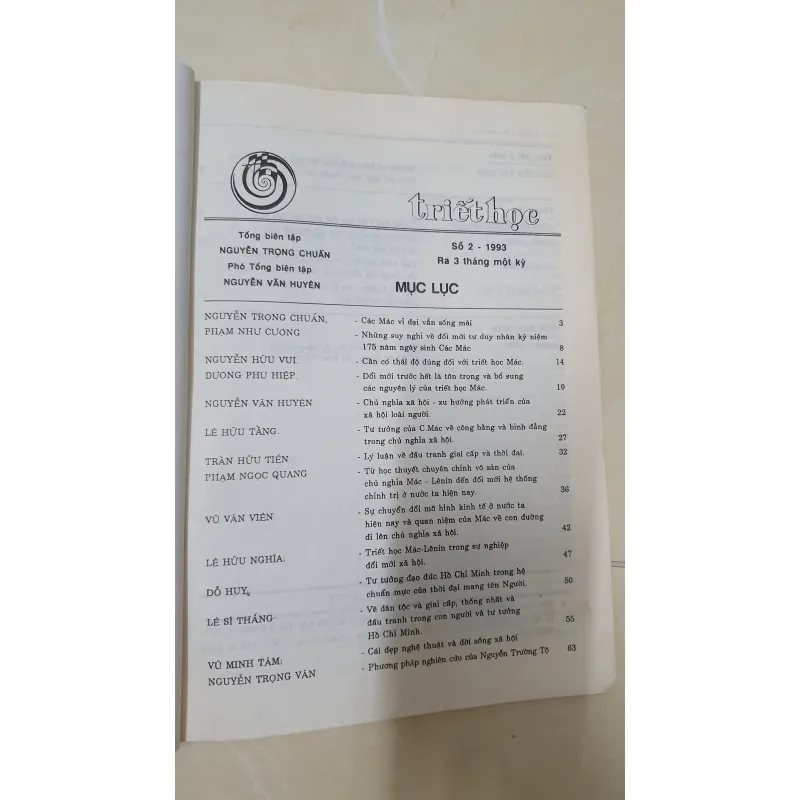 TẠP CHÍ TRIẾT HỌC SỐ 1993 501765