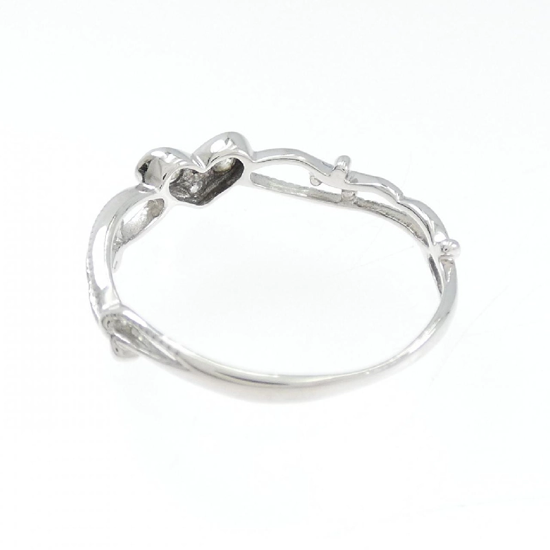 Nhẫn kim cương hình trái tim K10WG - Hàng hiệu Authentic 854012